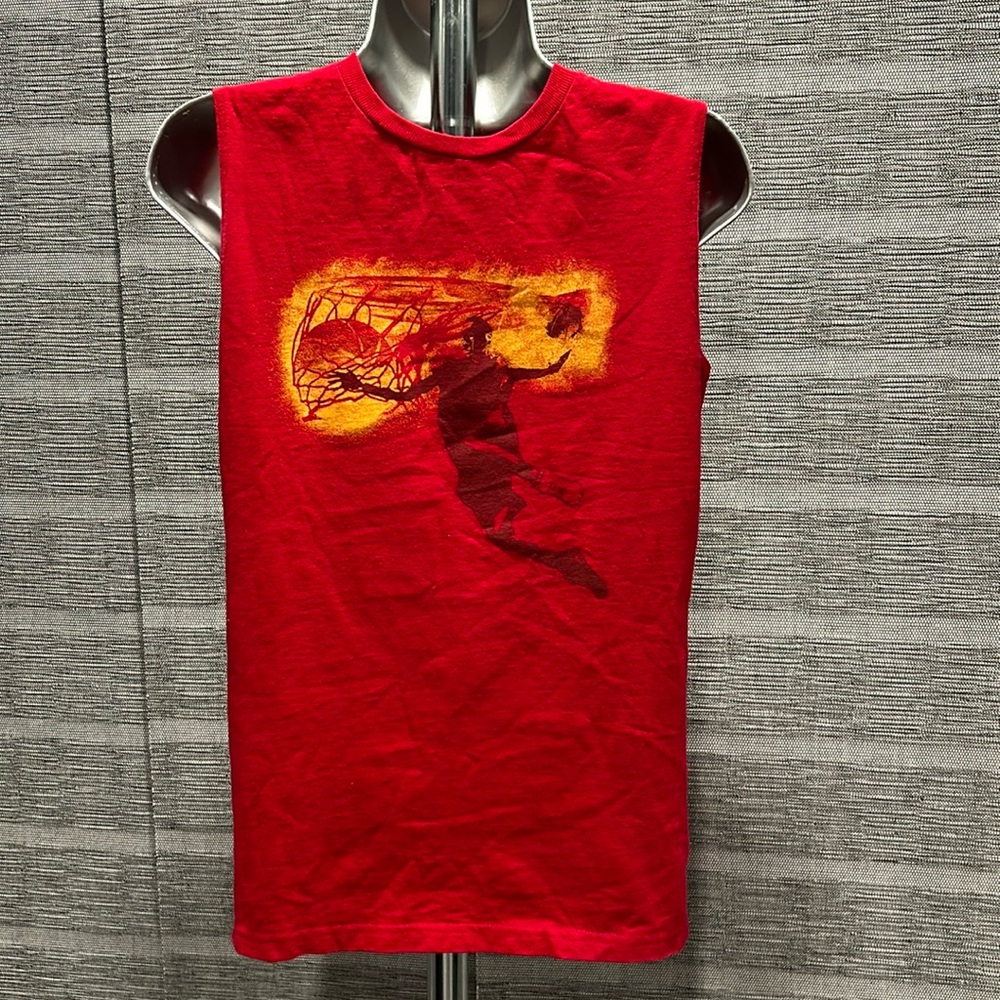 Boy’s Large Champion red muscle t-shirt